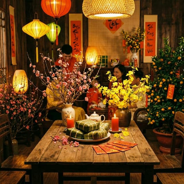 Văn khấn Giao thừa trong nhà